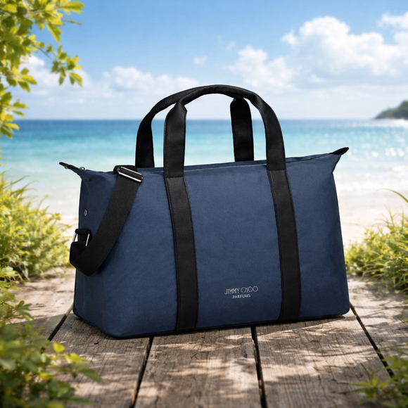 Jimmy Choo Other - Jimmy Choo NWT Navy Nylon Weekender